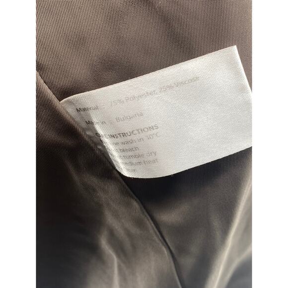 ORPHAN BIRD Women's Beige Cape Overlay Long Sleeve Button-Up Coat SZ S - Picture 11 of 13